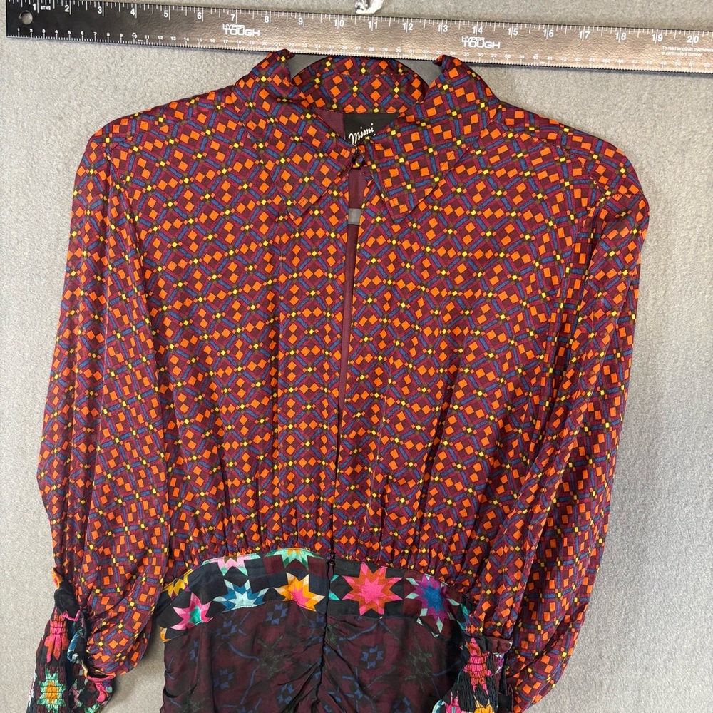 Mimi Liberte by Michael Klein Silk Mini Dress Sz. 40 - Picture 4 of 7